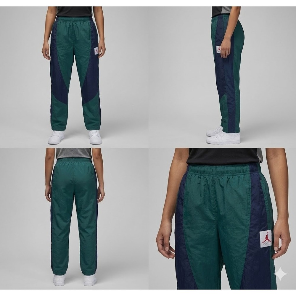 Nike Jordan Flight Warm-Up Trouser Pants Unisex 2XL Oxidised Green Black Pull On